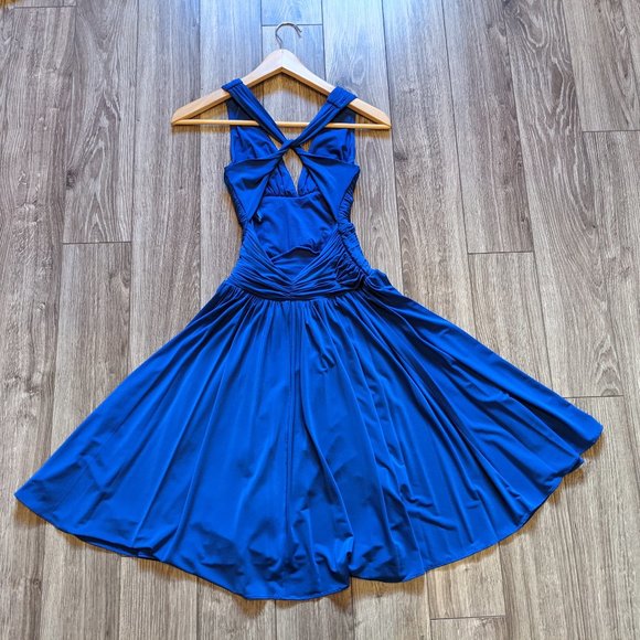 EUC (XXS) - BCBG MAXAZRIA Cross back Cocktail Dress - Picture 4 of 9